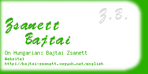 zsanett bajtai business card